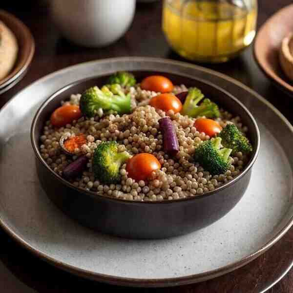 Гречка с овощами из духовки